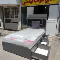 تخت یک نفره . سرویس خواب.برفی