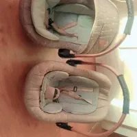 دوعدد کریر کرمی رنگ دسته فلزی
