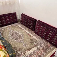 ۶تا پشتی دیواری قرمز طرح ترکمن