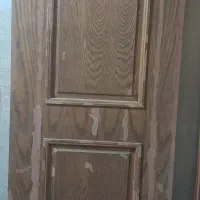 درب چوبی با چارچوب که با سلیقه مشتری رنگ میشود
