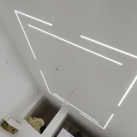 اجرای لاین نوری توکار بدونه کناف