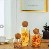 ست بانکه پیرکس اولالا ۳عددی درب چوب پنبه ای