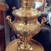 سماور زغالی برنجی قدیمی