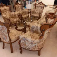 مبل استیل ۹نفره بامیزغذاخوری۶نفره