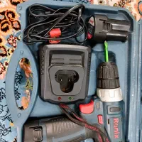دریل پیچ‌گوشتی شارژی رونیکس ۱۲ ولت  دو باتری
