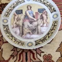 دو. عدد بشقاب لمونژ دیوارکوب آنتیک ویزاوی ایتالیا