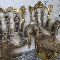 جلو مبلی ورق طلا  کاملا سالم بدون خط و خش در حد نو