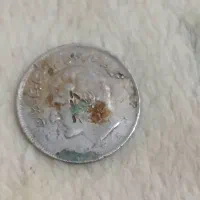 سکه قدیمی،جنس نقره،ودوعدد سنگ