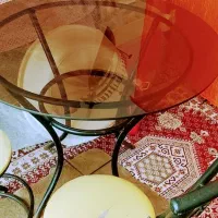 میز نهارخوری4نفره عسلی شیک