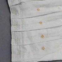 پرده پلیسه سفید اماده