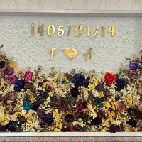 ماندگار کردن گل های مراسم بصورت اینه و تابلو