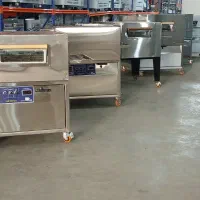 فرریلی پیتزا سرخ کن صنعتی تاپینگ خط سوخاری فر ریلی