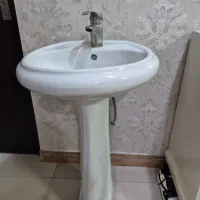 سنگ رو شور همراه شیر آب