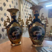 دوعدد گلدان چینی اصل