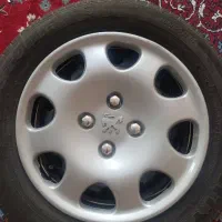 رینگ چرخ سایز 15.همراه لاستیک استوک وقالپاق