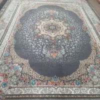 ۴تخته فرش ۹متری گل ریز ده رنگ دودی