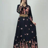 ساحلی مجلسی شیک مانتو عبا شال ماکسی