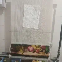 دار قالی تابلو فرش نیمه کاره