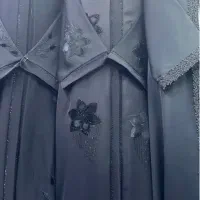 عبا ساتن مشکی
