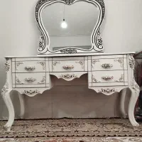 میز آرایش کلاسیک ۵ کشو با آیینه