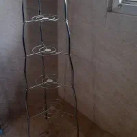 استند پایه قابلمه ۶ طبقه استیل موجی مدل گرد