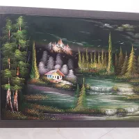 تابلو نقاشی روی پارچه