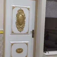 ساخت درب اتاق خواب کلاسیک رنگ امیزی صنایع چوب