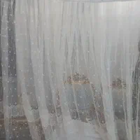 پرده ترک  سفیدپیلیسه‌  تمیز به عرض ۲.۱۳