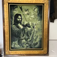 تابلو فرش چله ابریشم دست بافت