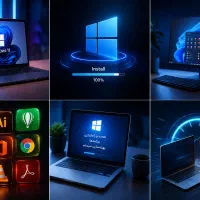 نصب ویندوز و نصب برنامه‌های کامپیوتری