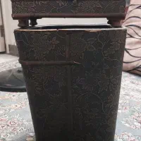 سطل و جا دستمال کاغذی چوبی