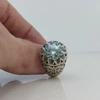 انگشتر موزانایت نقره