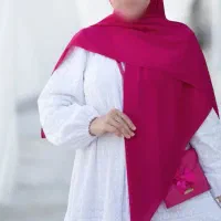 روسری کرپ حریر تک رنگ