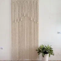 سفارش پردە مکرومە در طرح ورنگ دلخواە