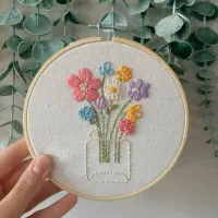 دیوارکوب گلدوزی