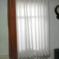 پرده حریر اسکاجی با مخمل کنار عرض 180