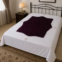 چهاردست رختخواب اعلا عروس پشمی خالص،بدون پنبه پنبه