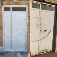 نقاشی ساختمان و درب و پنجره
