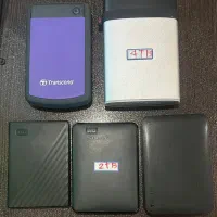 ۵ عدد هارد اکسترنال ، چهار عدد ۲ ترا ، یک عدد ۴