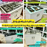 گاز کابینتی مدلmdf73 رومیزی صفحه ای هود شیشه توکار