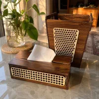 جا دستمال کاغذی و سطل آشغال