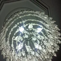 لوستر کریستالی استیل