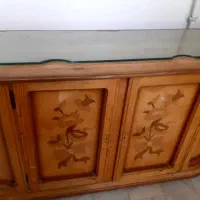بوفه چوبی دو تیکه