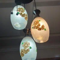 لوستر حبابی سه‌شاخه سالم