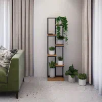 استند گل چوب فلز مدل فریما