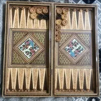 تخته نرد مینا کاری و خاتم کاری شده قدیمی