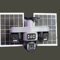 دوربین  مداربسته خورشیدی چهار لنز دو پنل سیم کارتی