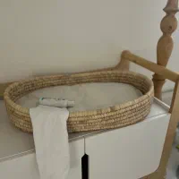 سبد حصیری ( نگهداری و تعویض پوشک نوزاد)