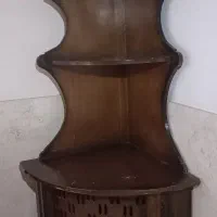 کتابخانه برای گوشه اتاق از جنس چوب راش