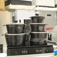 سرویس قابلمه 12پارچه چدن گرانیت هوکو پلاس رژیمی